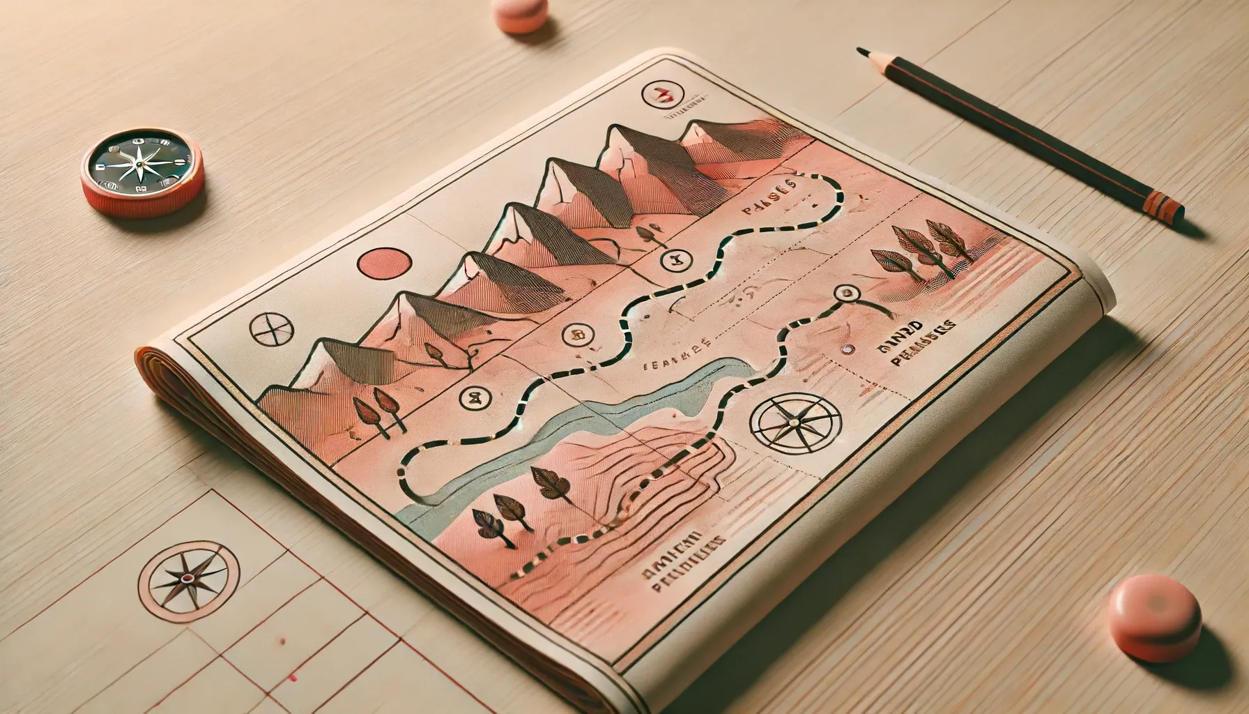 A sketch of a map for a journey