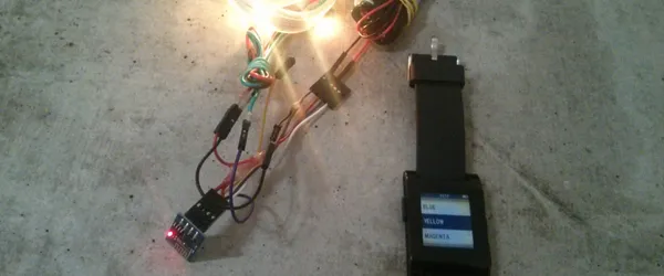 Controlling networked LEDs using a smartwatch