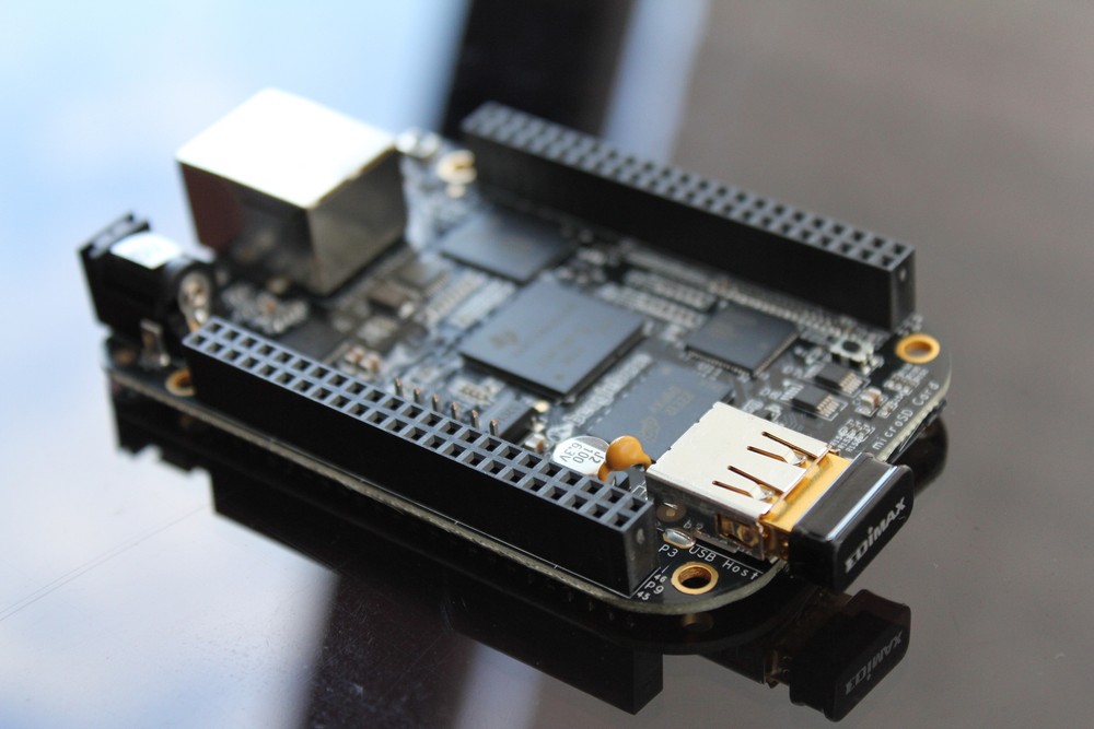 Photograph of BeagleBone Black board