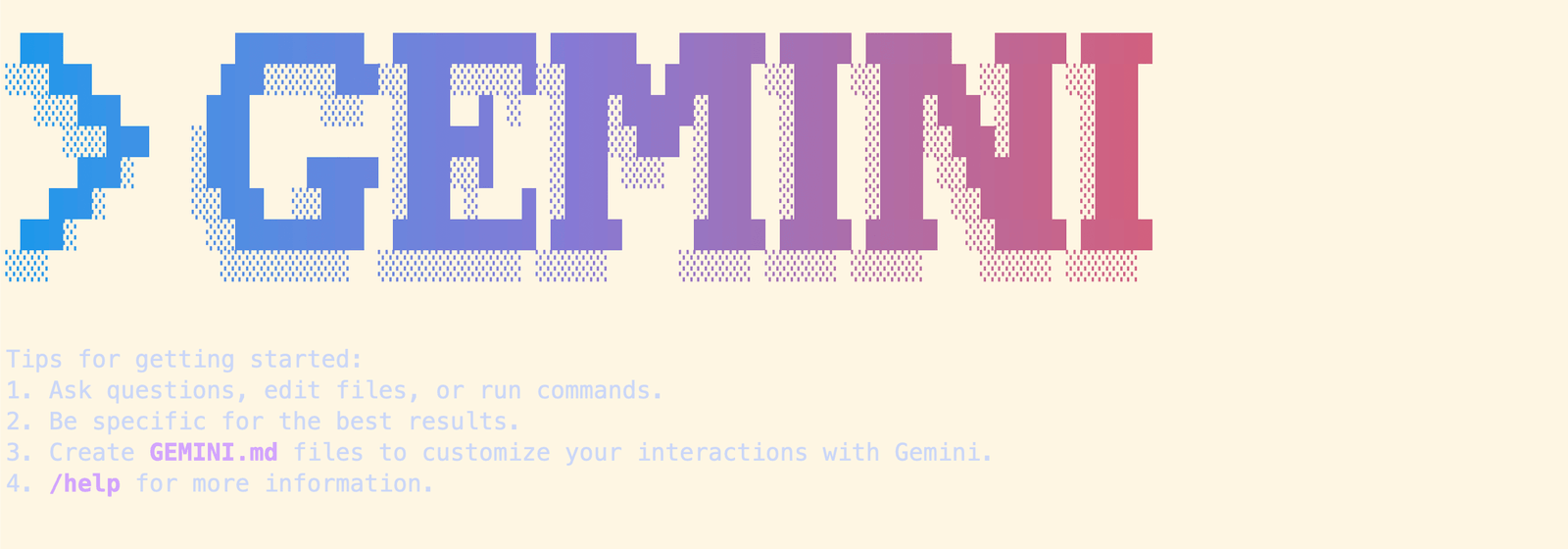Screenshot, Gemini CLI